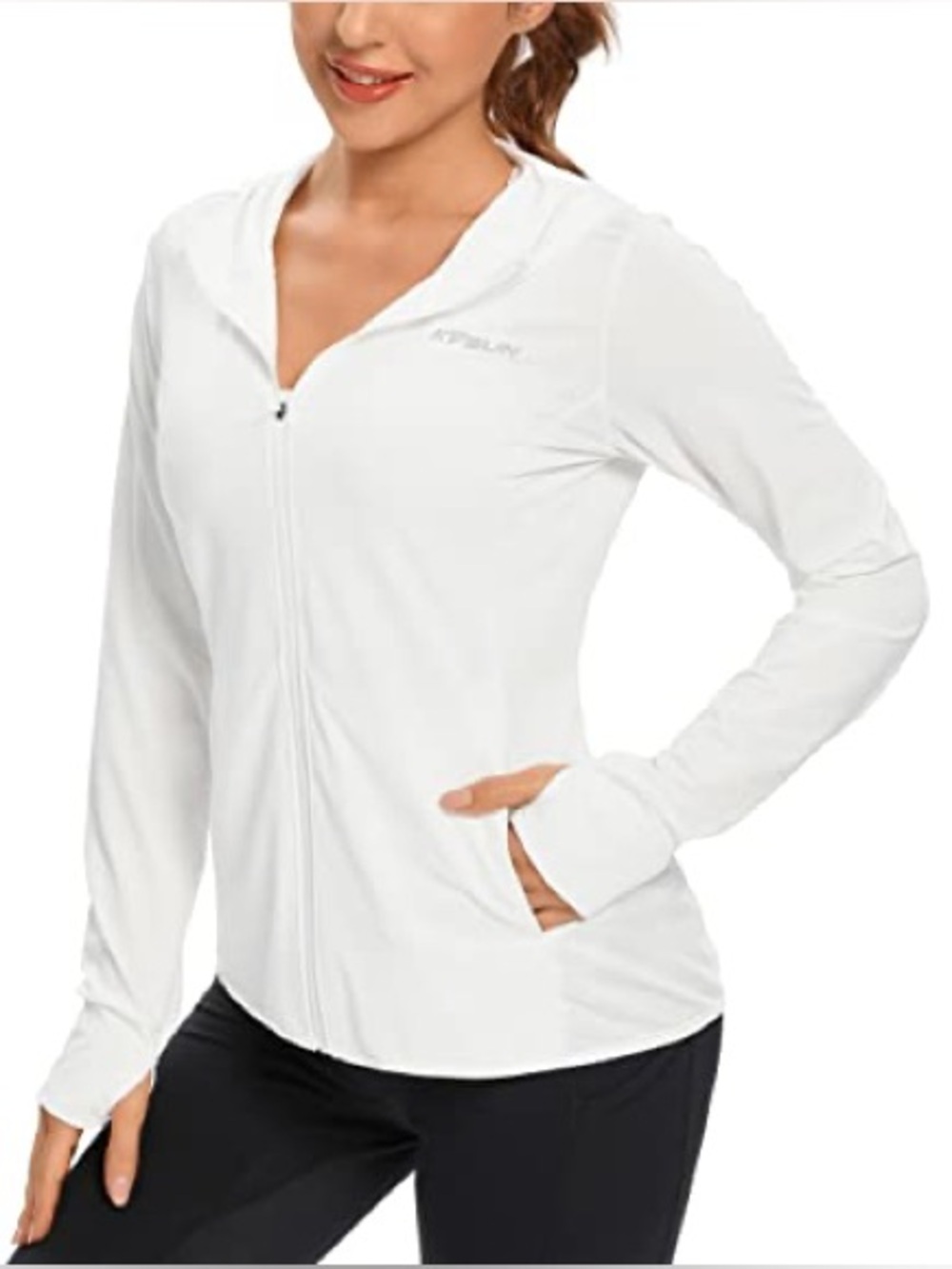 KPSUN Women's UPF 50+ UV Sun Protection Clothing Zip Up Hoodie SPF Long Sleeve